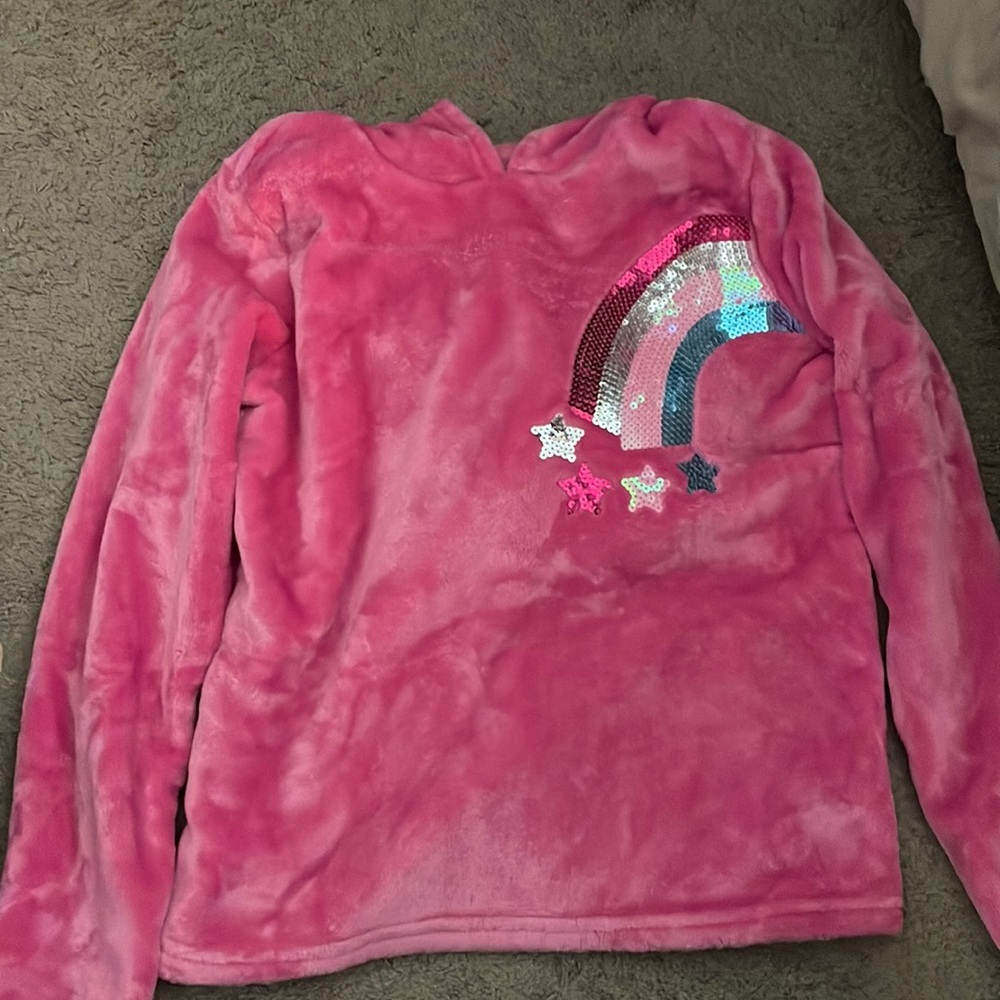 Fleece hoodie, tag removed - size large girls